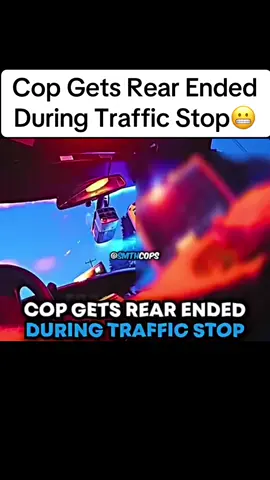 Cop Gets Rear Ended During Traffic Stop😬 #cops #copsoftiktok #police #policeofficer #policeoftiktok #tiktok #fyp 