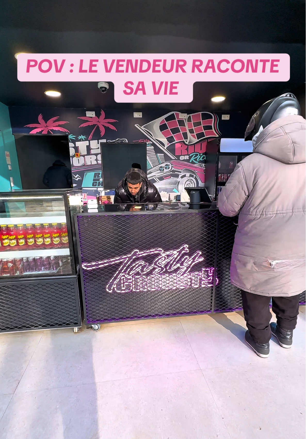 Quand le vendeur raconte sa vie 😳🍗 #fastfood #halalfood  