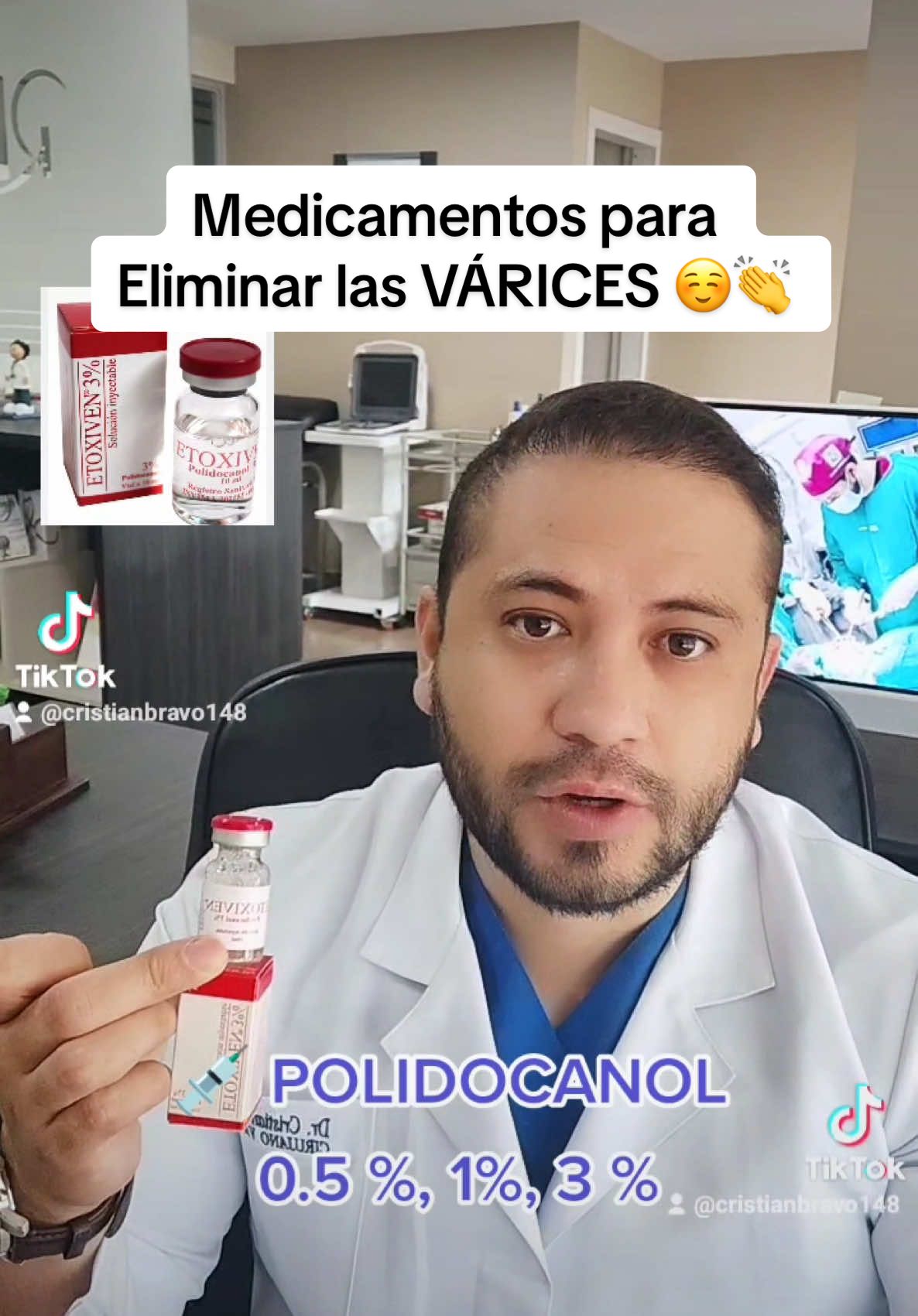 🏩 La Escleroterapia ☺️👆es un excelente procedimiento para eliminar tus Várices y durante el mismo usamos varios medicamentos los cuales te explico  en el video @The Vein Doctor 👨‍⚕️ 👉 Riovasc 👈📲+593995178395/+593958757917 #varices #escleroterapia #varicesenlaspiernas #venasvaricosas #varicesyarañitas #arañasvasculares #varicoseveins #varicesgrandes #cristianbravo148 #cirugiavascular 