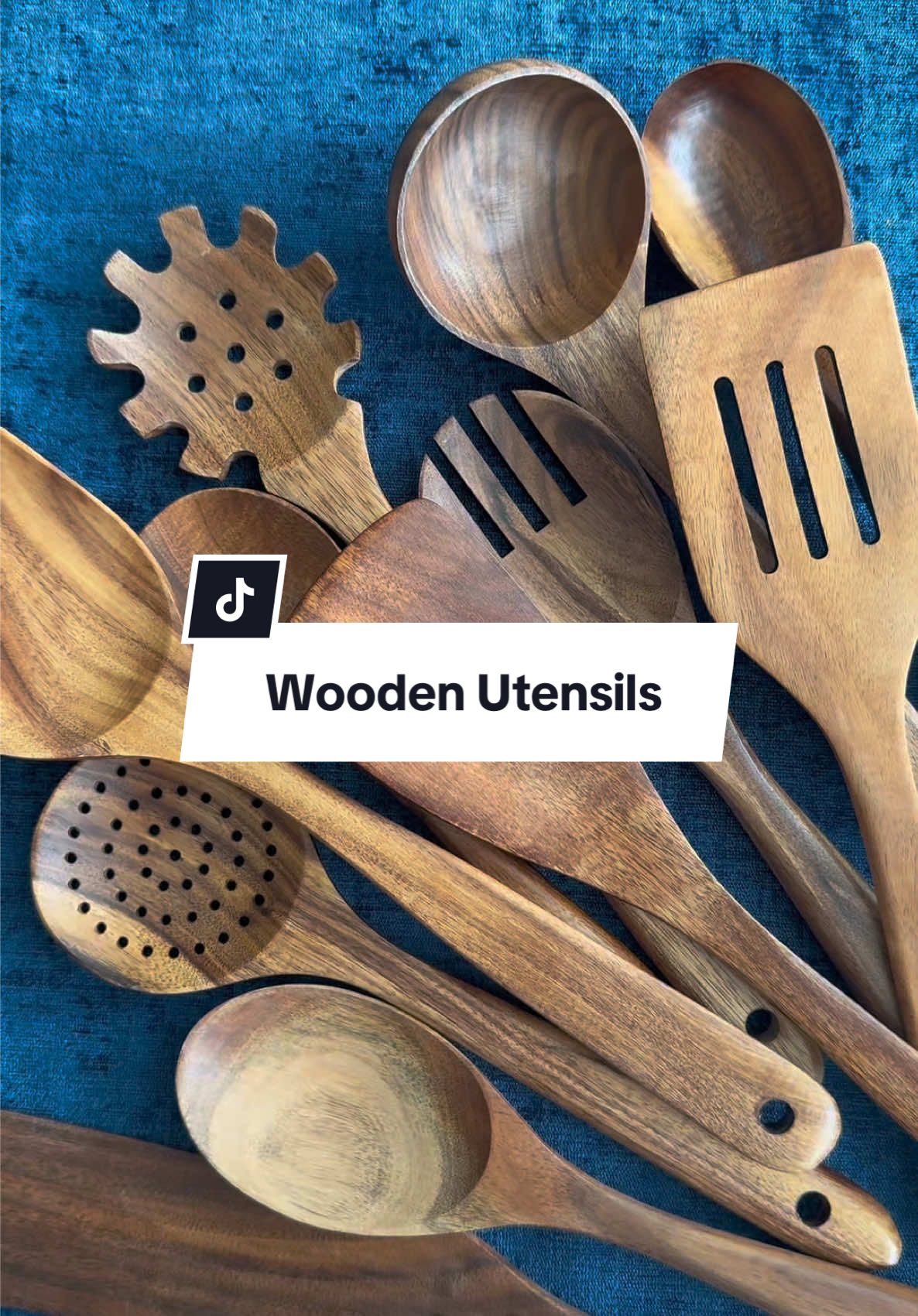 Wooden utensil set! #woodenutensils #utensils #cooking 