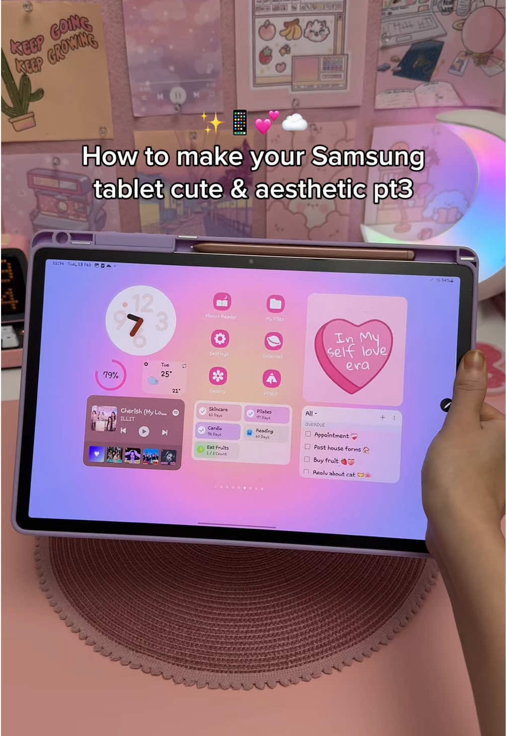 Samsung tablet aesthetic 💕 How to customize your homescreen app icons ✨ however it doesn’t work for all apps. Come learn more Samsung tips with me 🤗  #samsung #samsunggalaxy #samsungtablet #galaxytabs9 #galaxytab #samsungtips #android #androidtips #androidtablet #homescreen #homescreenaesthetic #androidapps #digitalplanner #digitalnotes #digitalnotetaking #digitalplanning 