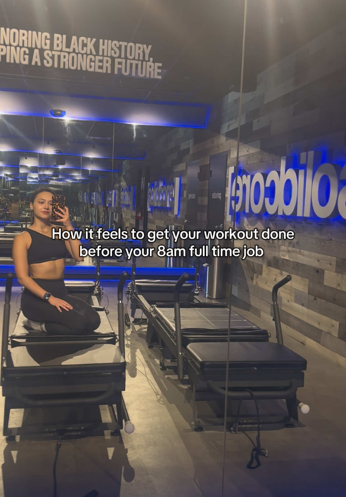 Officially a morning workout person!! #solidcore #morningroutine #9to5 #solidcorenyc #solidcorepilates #pilates #workout #routine #Fitness #losangeles #california 