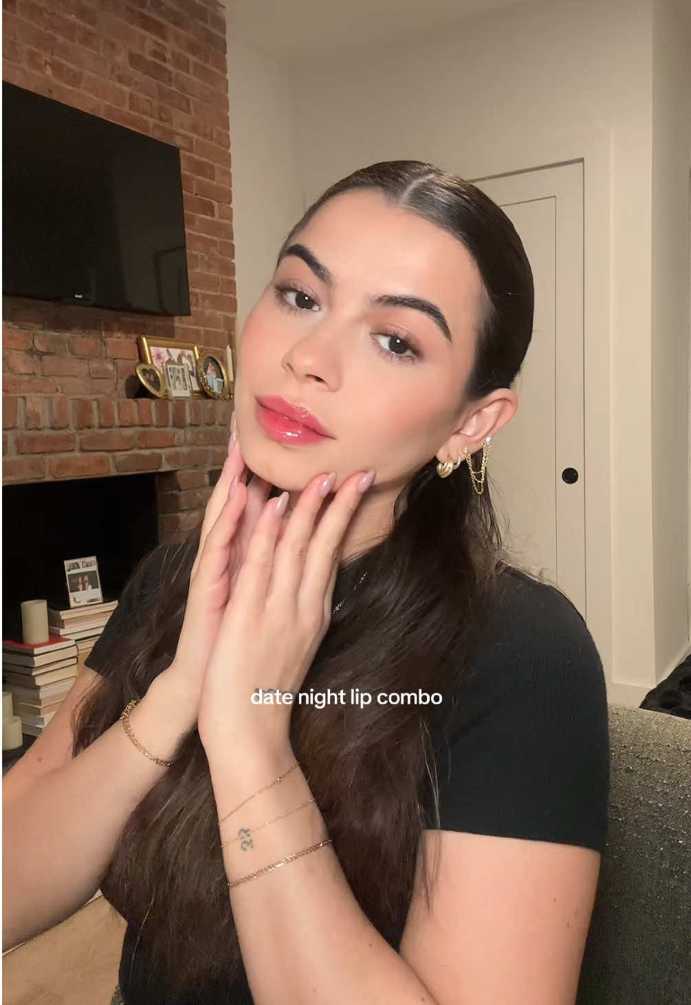 kiss proof & alllllll lip stain: @SACHEU Beauty US p-inked @Summer Fridays pink sugar lip butter balm #lipcombo #kiss #lips #datenight #lipcombotutorial #makeup #lipstain 