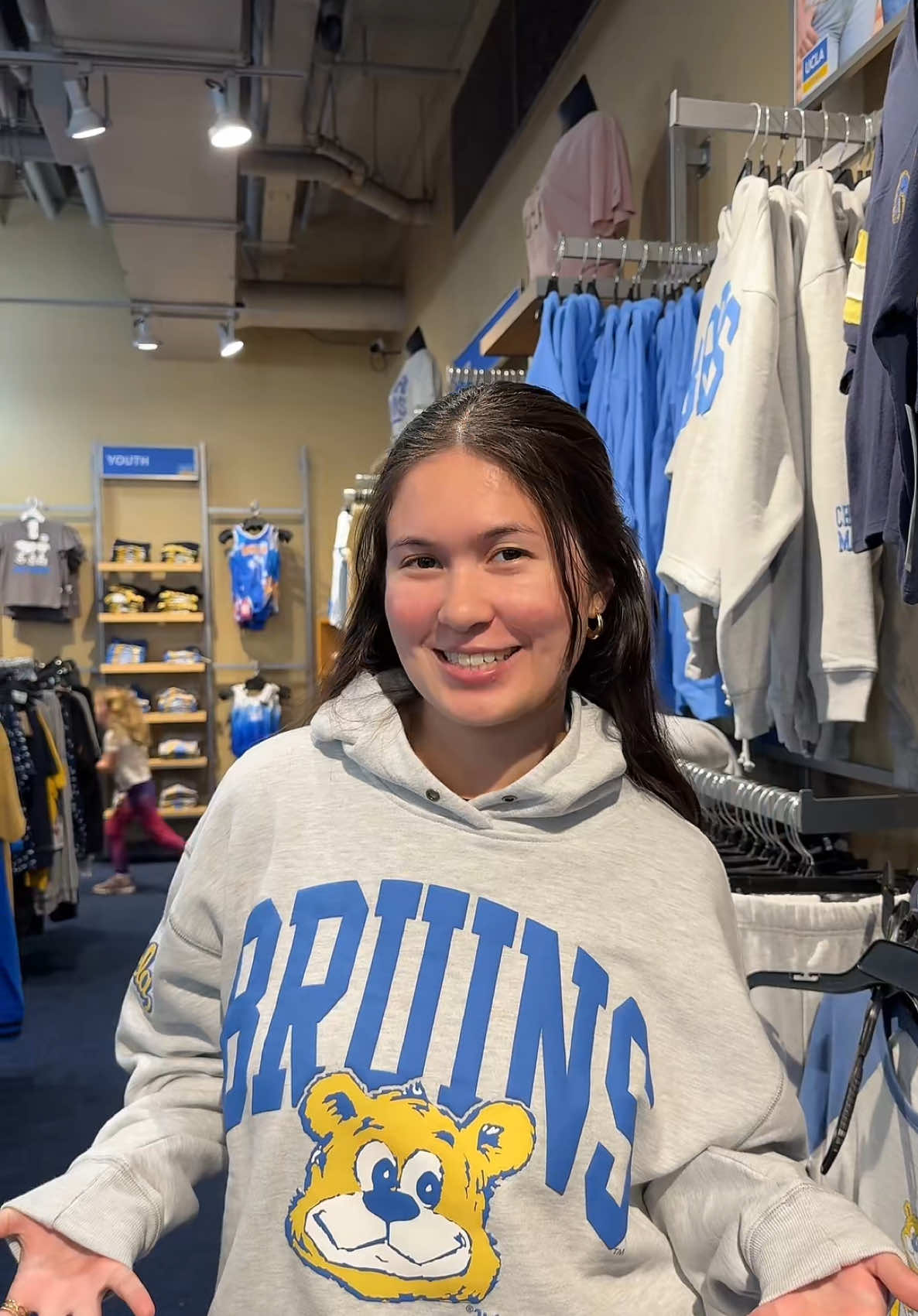 ITS GORGE! This sweatshirt is gorge!💙😻 #ucla #uclastore #bookstore #uclamerch #barbie #fyp #foryoupage #fashion 