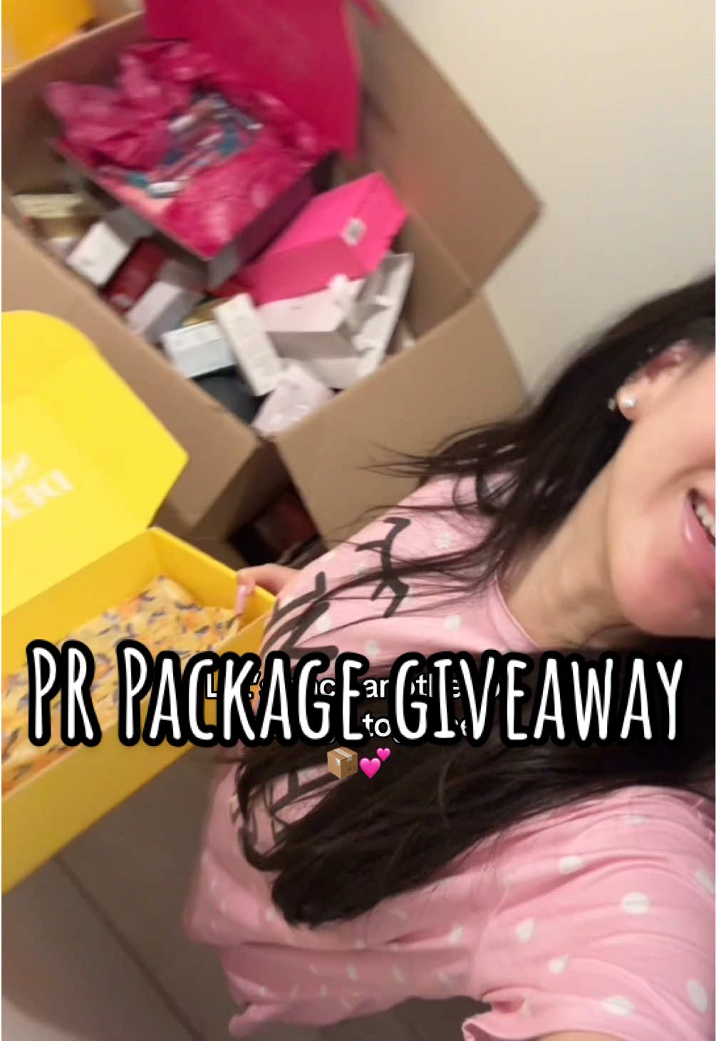 Congrats Abcde💕🥳 also please do not message me or email my management asking for a package. I randomly choose people who are actively engaging with my content🥰 this is the least I can do, as I’m so grateful and love giving back✨ #giveaway #prpackage #packaprpackage 