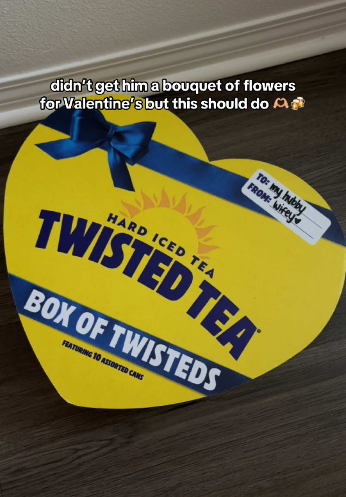 pov your man is addicted to Twisted Tea 😂😫 #fyp #twistedtea #valentinesdaygift 