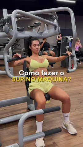 Como fazer o supino máquina #exercicio #treino #musculação #gym #Fitness #dicas 