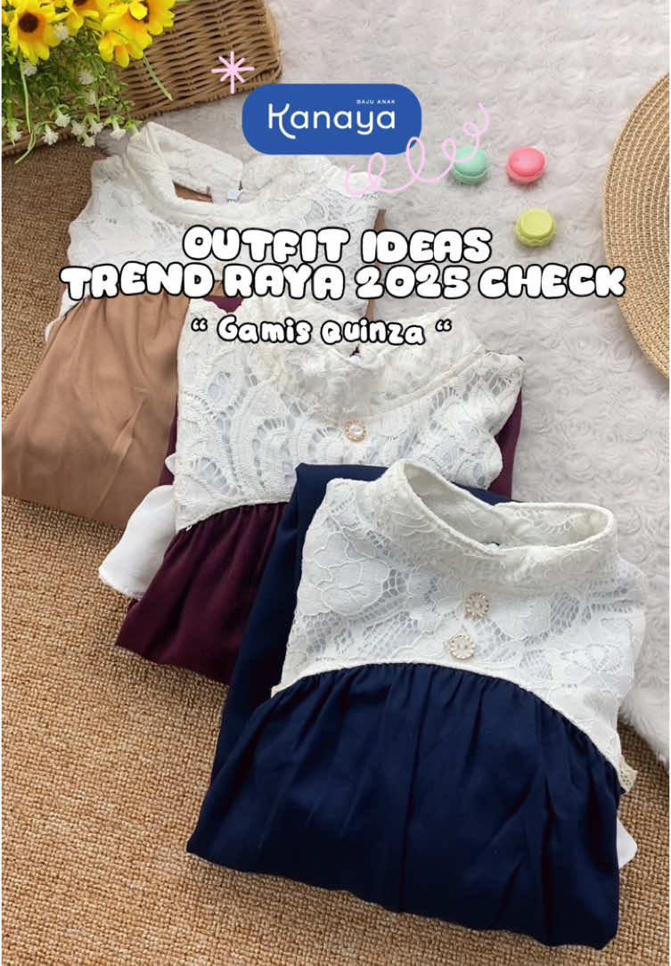 Outfit trend raya 2025 check ✨🫶🏻 pakai gamis quinza auto di lirik buibu komplek karena mewah sekali 😍 #BerAWALdariTikTokShop #tokobajuanak #outfitanak #waktunyaibubelanja #gamisanakmuslimah #gamisanak #gamismurah #gamisanakperempuan 