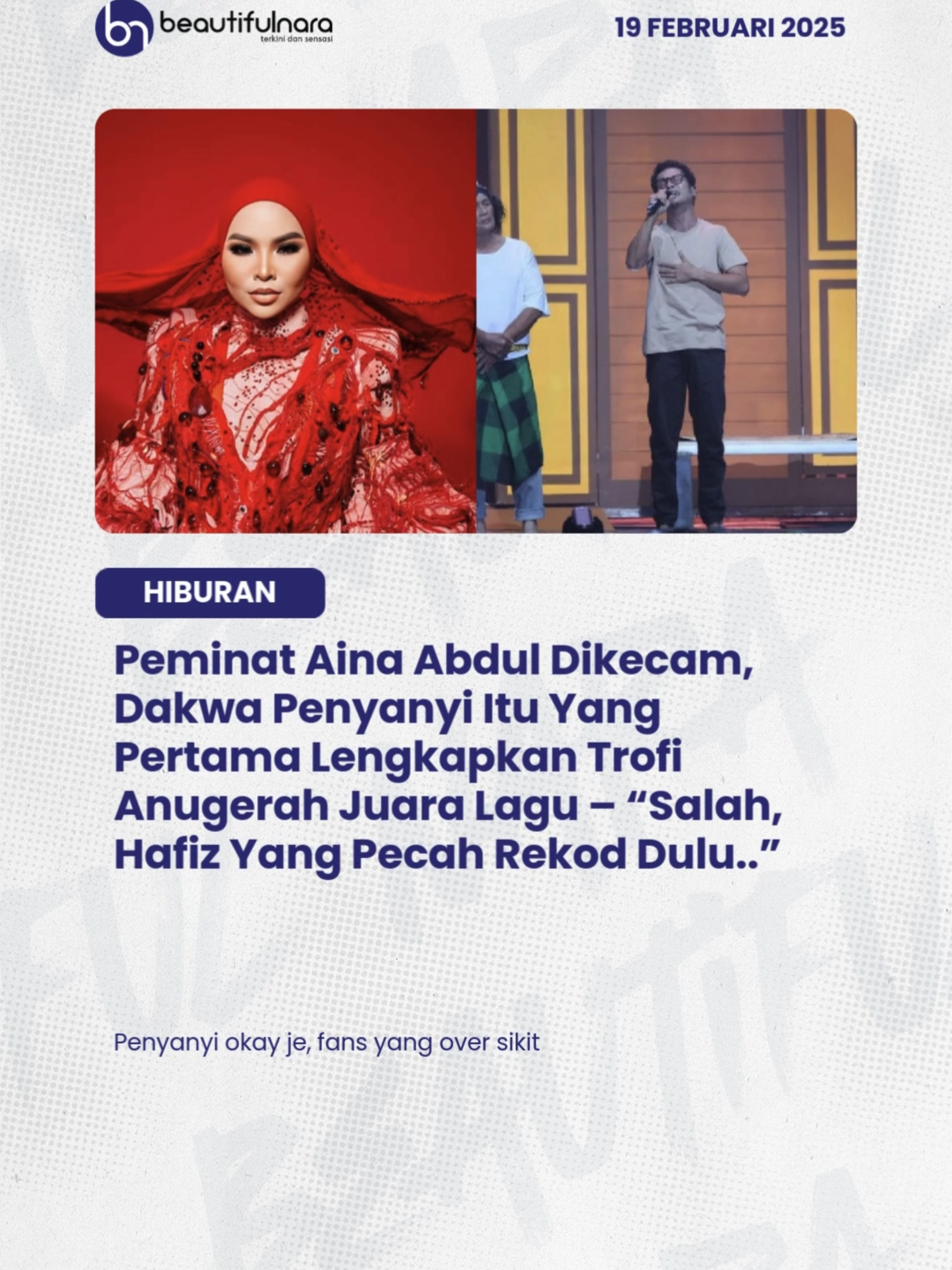 Rezeki masing-masing kan... #NaraViral #NaraTrending #trendingnewsmalaysia #sembangentertainment #ainaabdul #hafizsuip