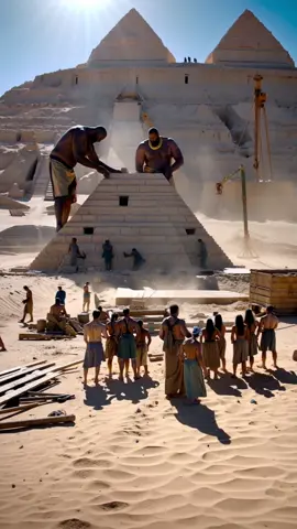 Worshipping Giants in Ancient Egypt #myth #pyramidsofegypt #ancientegypt #egypt #History#fyp #foryou #tiktok #ai #brainrot 