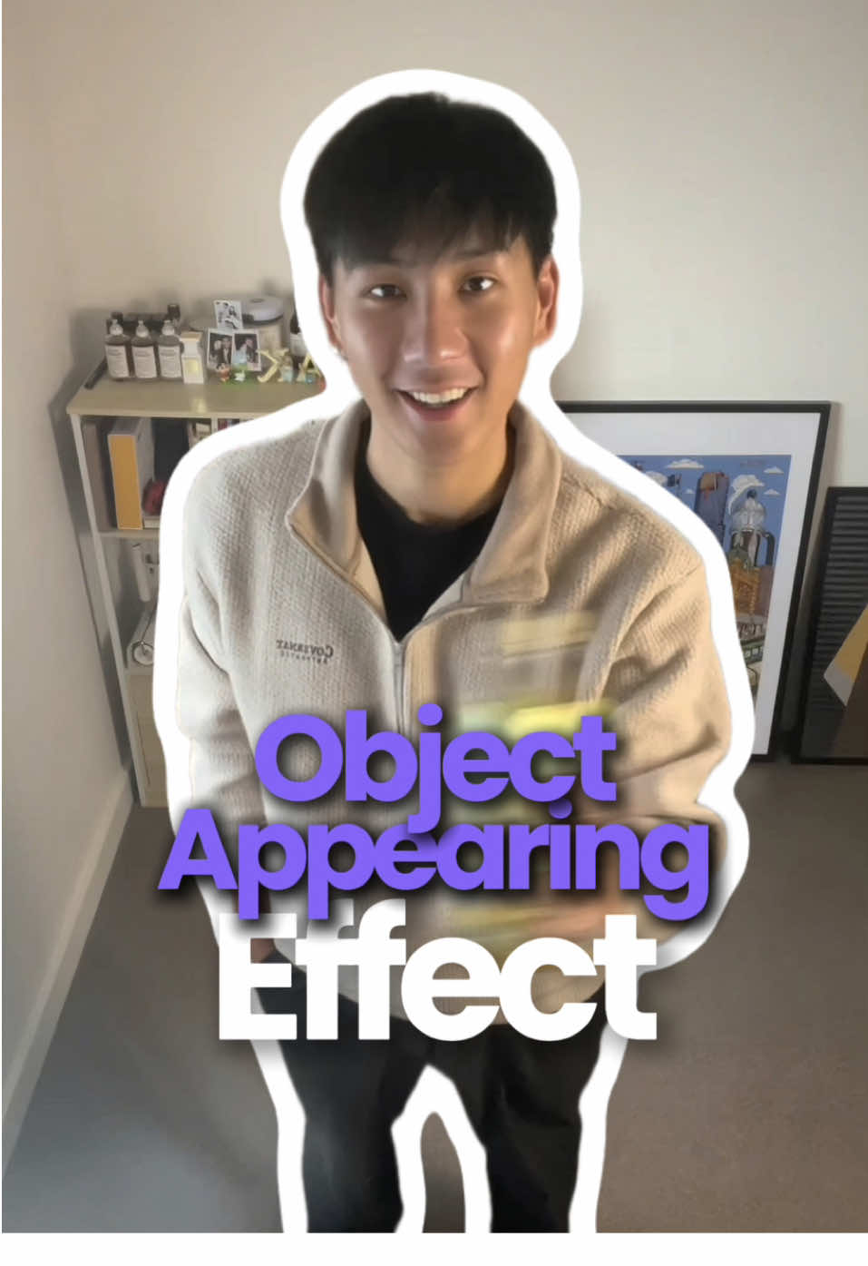 Object appearing effect! Steps: 1️⃣ Film yourself grabbing in the air, then stay still and grab the actual object and repeat. 2️⃣ Import into CapCut. Find the moment before grabbing, split there. 3️⃣ Find the same moment with object, split again, delete the middle clip. And that’s it! This is actually call “match cut”, it works for any action, so get creative! 🔥Exciting Update! I’m thinking about creating a space where I can upload more detailed step-by-step tutorials for some of my videos. Let me know which effect you’d like a more in-depth breakdown of! I might charge just $2 (like buying me a coffee ☕) for it. Also, I want to build a small community where I can help with editing questions, creator growth, UGC, and making money from content. If you’re interested, drop a comment! 👇 #videoeditingtutorial #videoeditingtips #capcutedit #creativeediting #ContentCreation #ugctips #ugccontent 