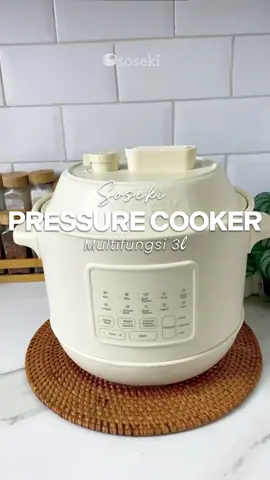 Bikin daging sekarang udah gak alot lagi, apalagi bikin jajanan manis kayak ini, bisa banget.. Mendingan pakai Pressure Cooker dari SOSEKI ini✨ Tinggal pencet-pencet dikit, tunggu aja, langsung daging empuk merata.. Yuk miliki sekarang, stocknya tinggal dikit, apalagi ada promo.. Jangan sampai kehabisan! 💃🏻🙌 #sosekipressurecooker #pressurecooker #soseki #simple #aesthetic #dapurestetik #presto #aman