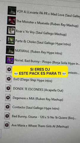 Si eres DJ y necesitas actualizar tu musica, necesitas este pack. Edits de mashups para tus sesiones 🔥🤝🏻 #packdemusica #dj #extended #materialparadj #djs #musicareggeaton #musicaparadj #packs #mashup 