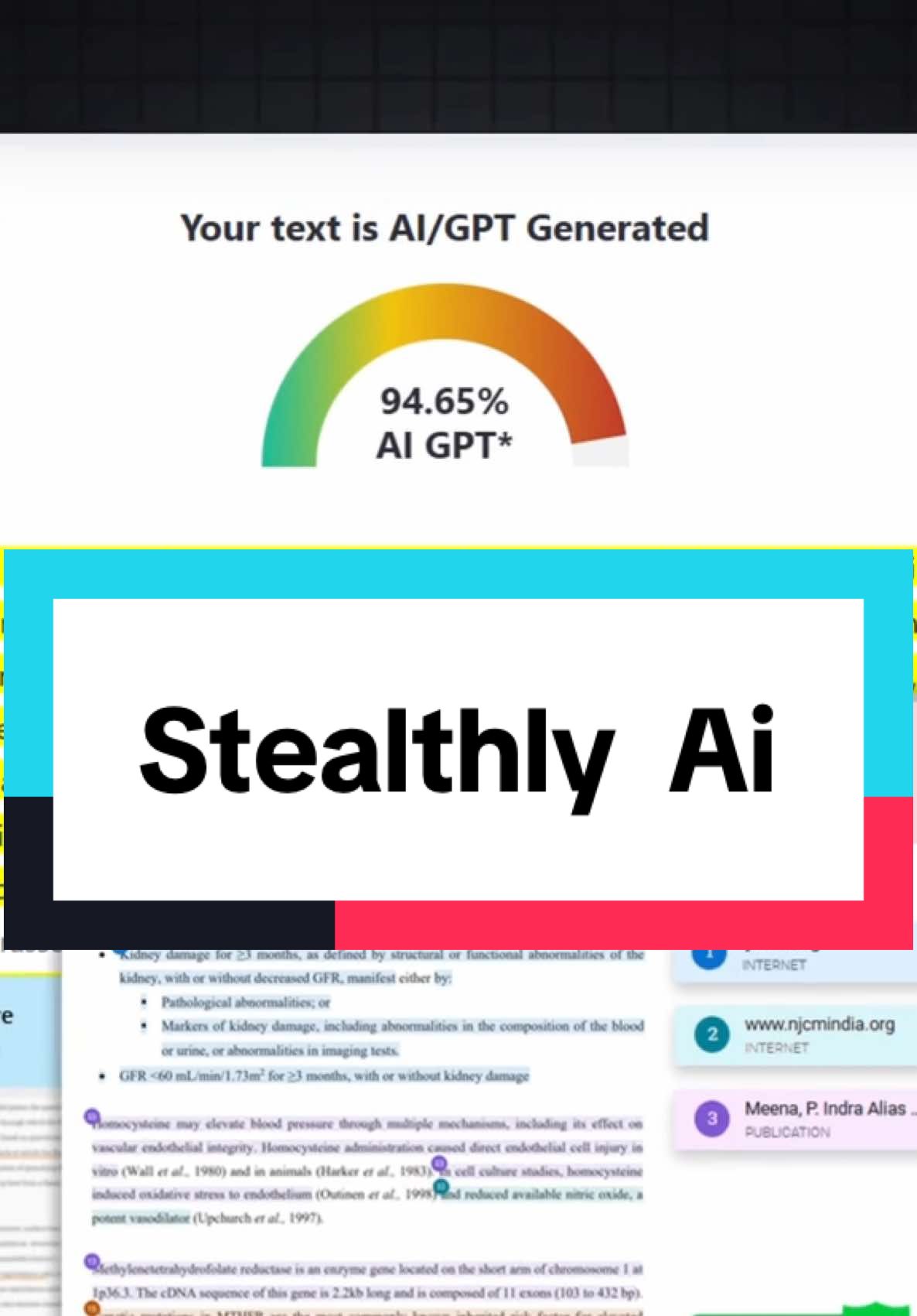You Can now Humanize your GPT generated text using This Ai tool Called @Stealthly AI stealthly .ai #stealthlyai #aiwritingtool #aicontentcreation #makewritinghumanlike #contentoptimization 