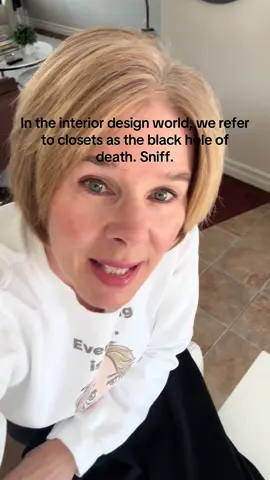 Closets are the black hole of death. Why would we hide gorgeous fabrics and colours behind closed doors?!Thank you to my inferior designer for reminding me of this. Sniff. #closets #interiordesigner #funnyvideoscomedy #comedyreels #comediansoftiktok #relatablecomedy #husbandsoftiktok 