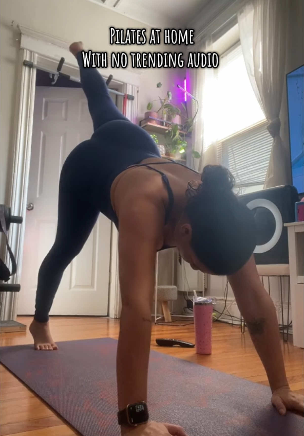 Embracing this new era, I discovered @Move With Nicole and it’s the perfect challenge for me plus my core is on fire and who doesn’t love that?  Excited to see my results ❤️ #pilatesathome #workout #workoutwithme #workoutroutine #pilates #athomeworkout 