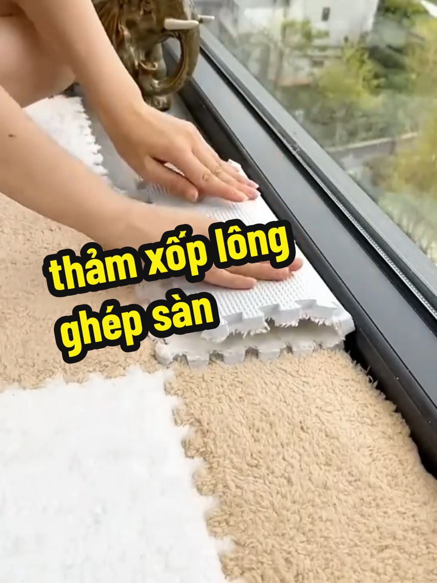 thảm xốp lông ghép sàn mỗi tấm kích thước 30x30cm #thamxoplong #thamxoplongghep #thamxop #changngoxaykenh #tiemcuachang 
