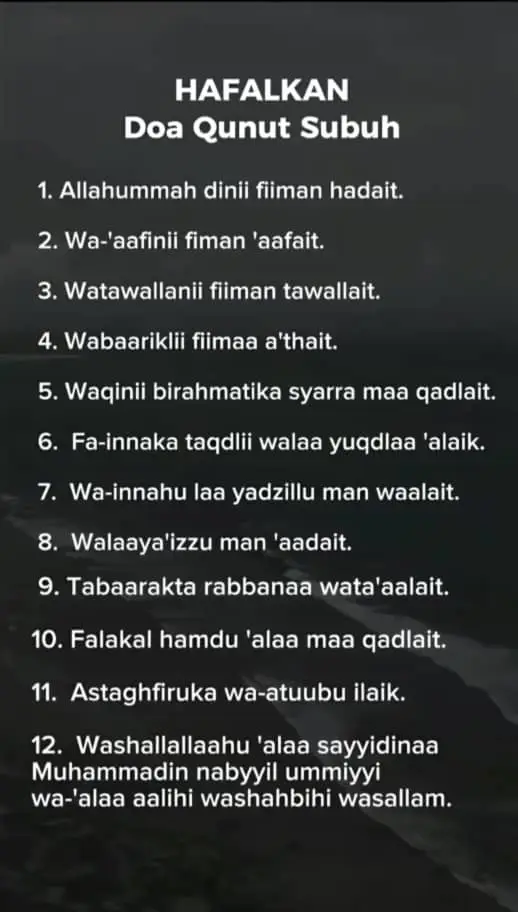 Doa Qunut #qunutsubuh  #bolehhafal  #qunutsubuh  #qunut #mudah  #foryou  #sebarvideo  #tiktokviral  #tiktoknews  #fypage 