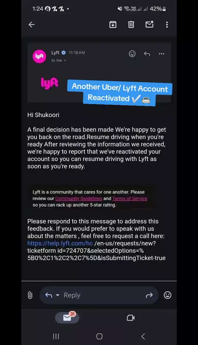 Message us for help [ Contact info in bio] 😊to Reactivate your Uber Account to #viral #foryoupage #fyp  #Tiz_suport  #uber #uberdriver #uberdriving #ubereats   #uberaccountissue 