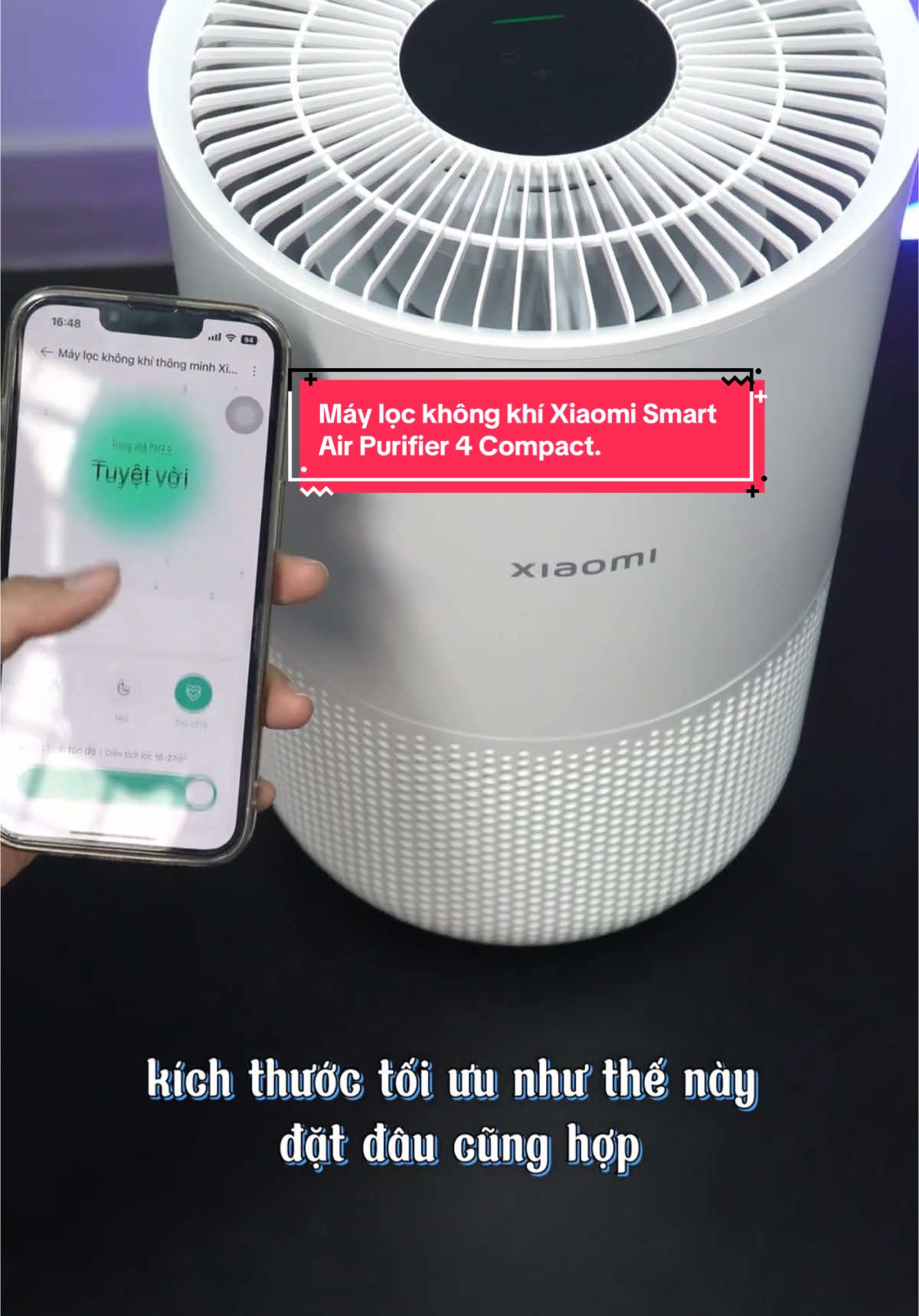 Máy lọc không khí Xiaomi Smart Air Purifier 4 Compact - Bản quốc tế #máylọckhôngkhí #xuhuong 