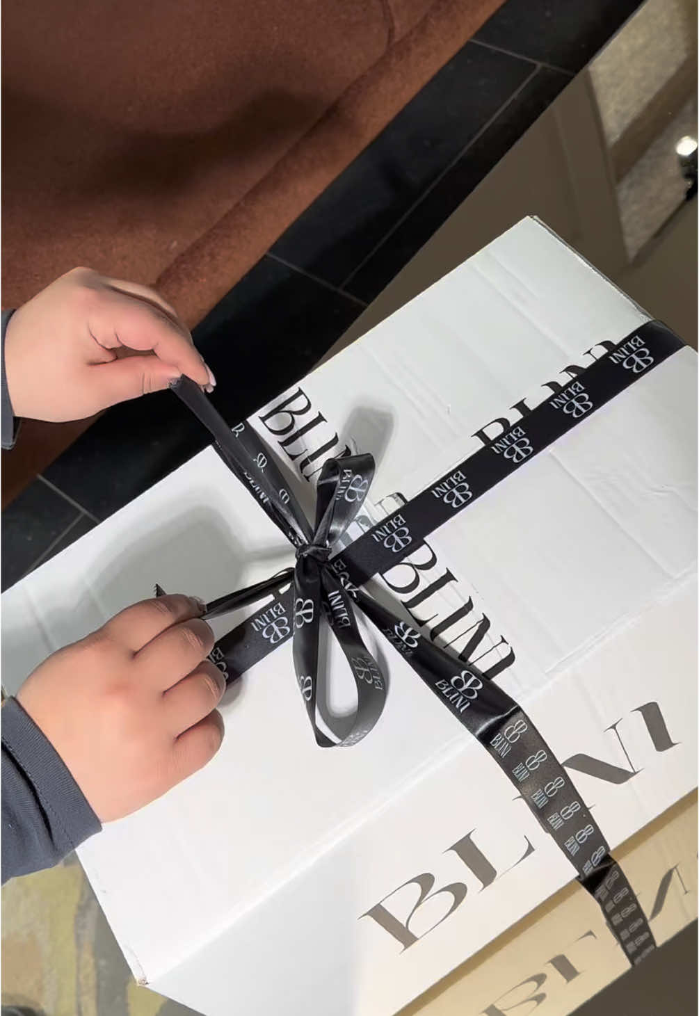 Sealed in a box, a masterpiece ready to be revealed💫 #couturegowns2025 #hautecouture #blinifashionhouse #unboxin #client #happyclient #dress 