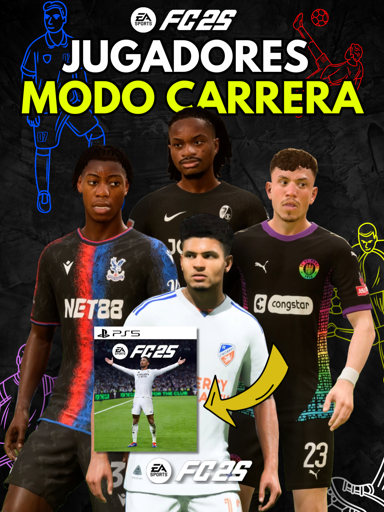 jugadores para modo carera en SEGUNDA DIVISIÓN 🔥🔥🔥 #eafc25 #modocarrera #elrincondelosbuhos #fc25 #kick #fifa #futbol⚽️ #stream #PremierLeague