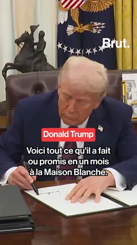 Un mois de Donald Trump en 5 minutes. #donaldtrump #trump