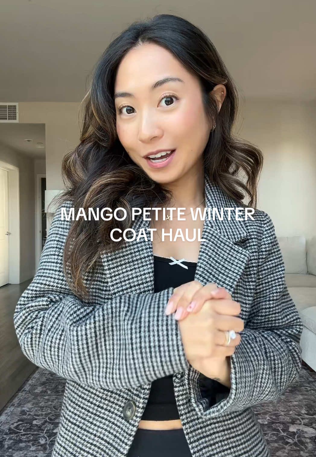 Petite girls 🤝🏼 Mango Teens Girls section #petitefashion #wintercoat #winterootd 
