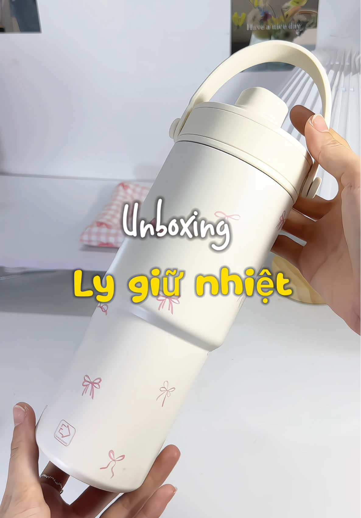 Ly giữ nhiệt đáp ứng đủ yêu cầu của mấy bà đây #lygiunhiet #fanhouse #unboxing #xuhuong #fyp 