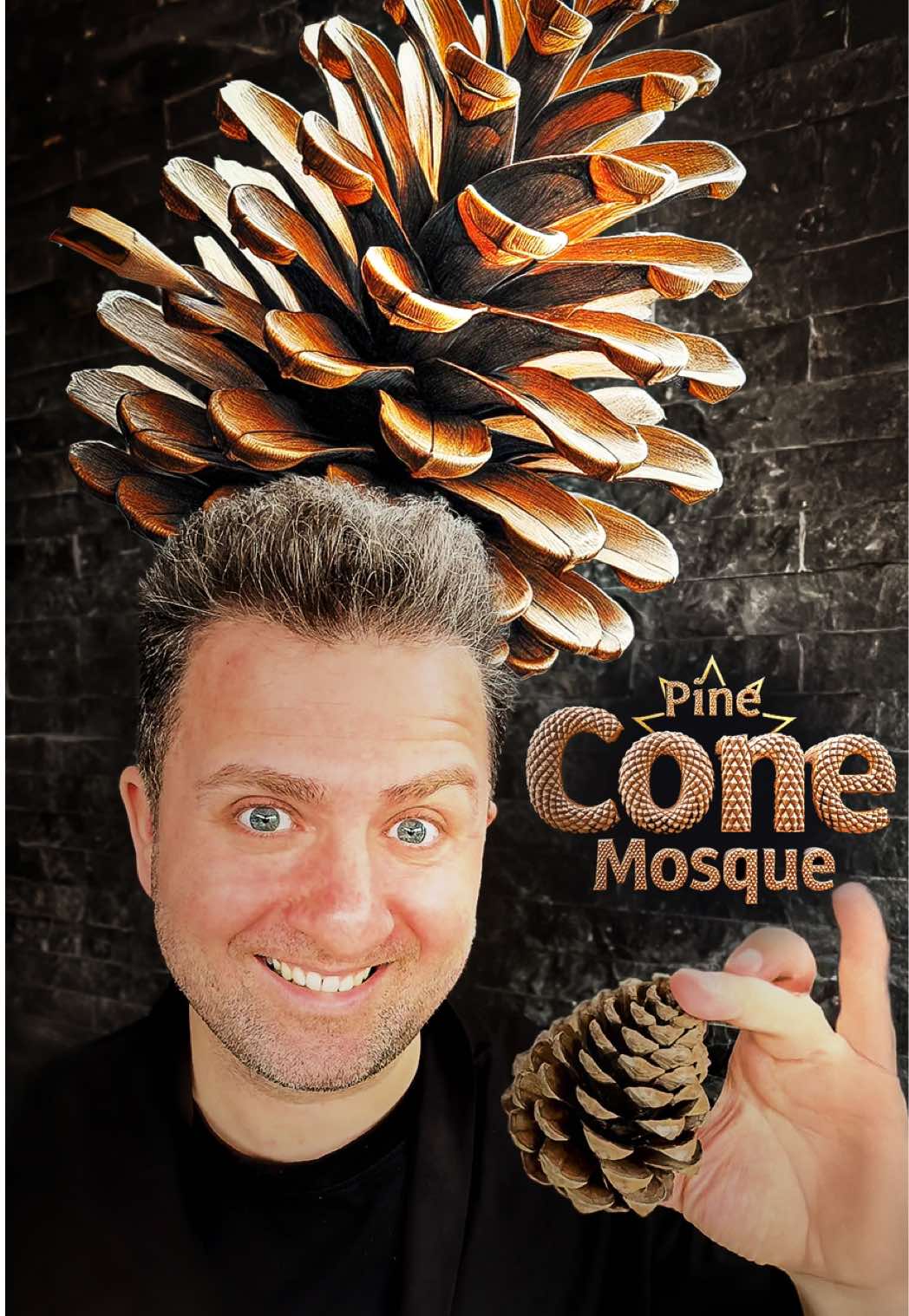 pine cone mosque Created with @Magnific_ai 