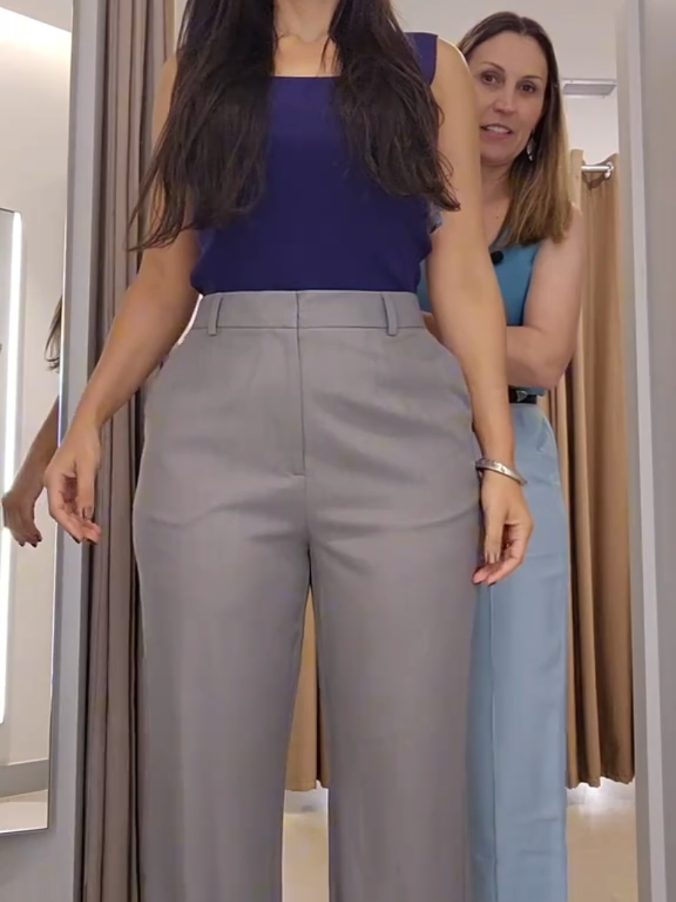 Diferença entre as calças #provador #look #moda #style #fashion 