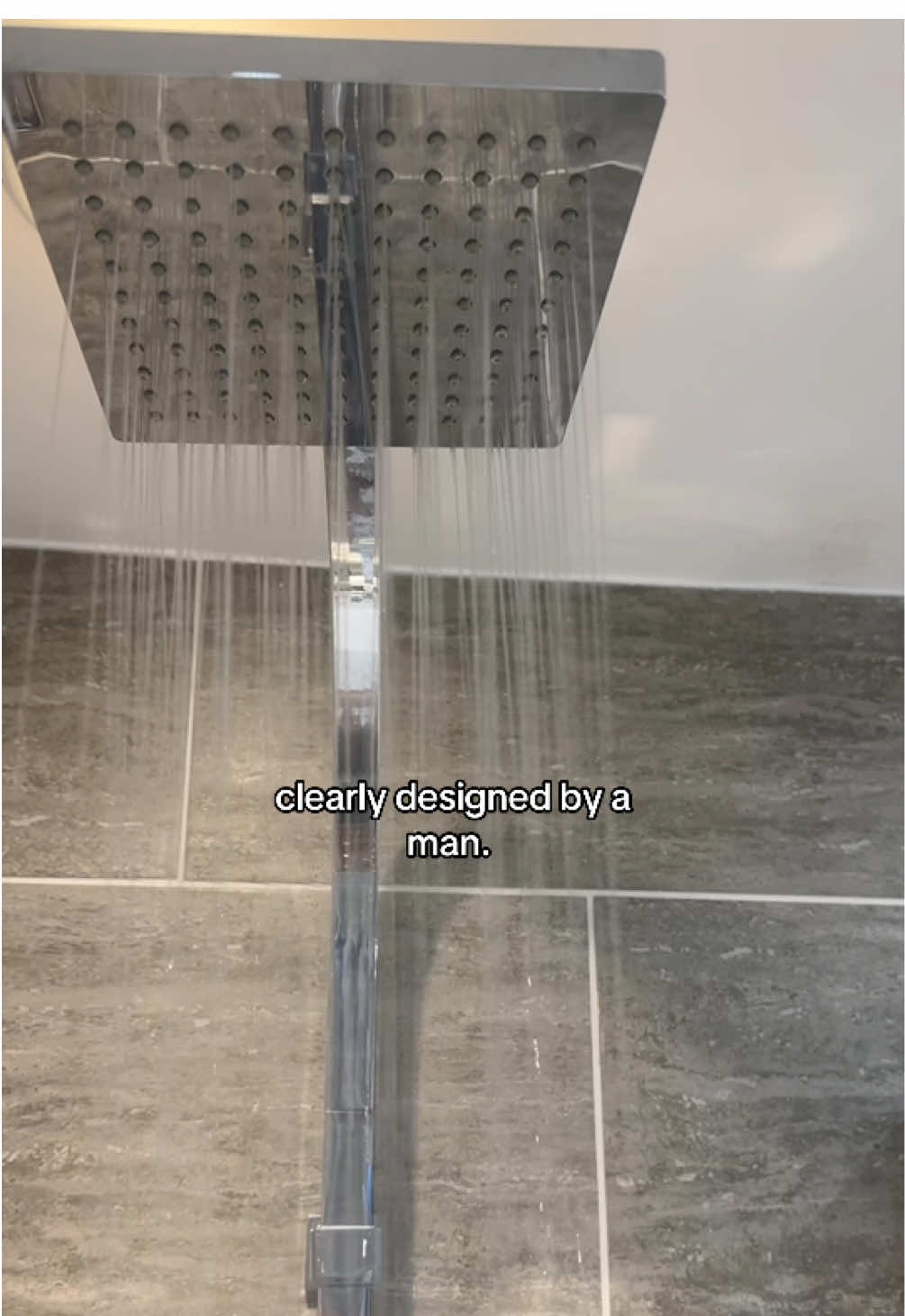 this is actually just a joke because I have two shower heads but I feel the struggle as my old shower used to be impossible to shower without getting hair wet on non hair wash days lol  ib @v.oshi  #hair #hairwash #hairwashday #hairtok #shower #showerhead #designedbyaman #relatable  