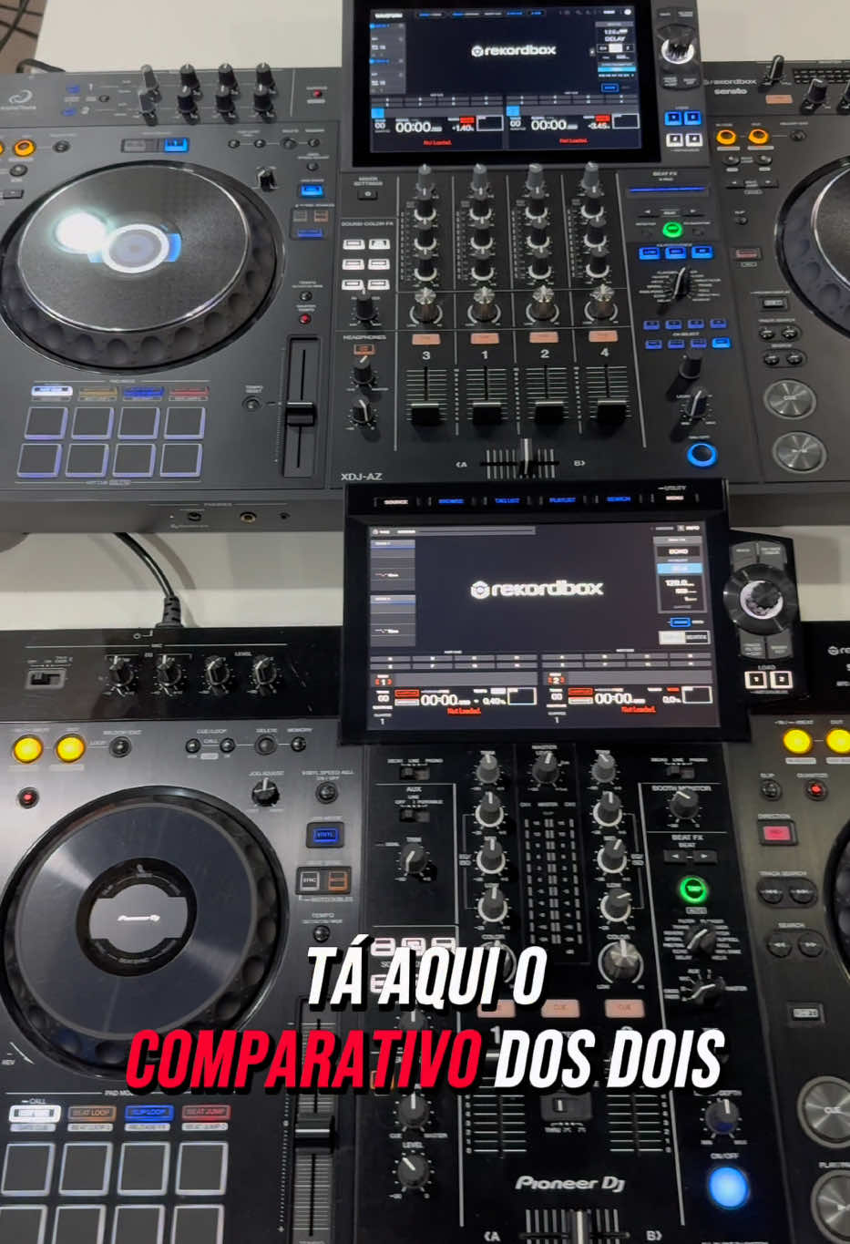 Comparativo XDJ-AZ vs XDJ-RX3 @AlphaTheta/Pioneer DJ Brasil  #cursodj #dj #pioneerdj #comoserdj #leocasagrande #djtutorial #djgear #xdjrx3 #dj #xdjaz 