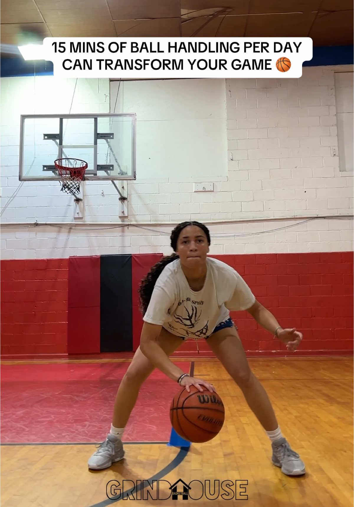 🏀 Ball Handling is the foundation of your game! 🏀 @amiah  Putting in work on your handles every day isn’t just about fancy moves—it’s about increasing your speed, coordination, and confidence on the court. The better your handle, the more control you have over your game, allowing you to create shots, beat defenders, and make smarter decisions. Consistency is key—15 minutes a day can transform you from a good player into a complete player! No excuses. No shortcuts. Just work. 🔥 #BallHandling #BasketballGrind #CompletePlayer #GrindHouseBasketball #BasketballConfidence