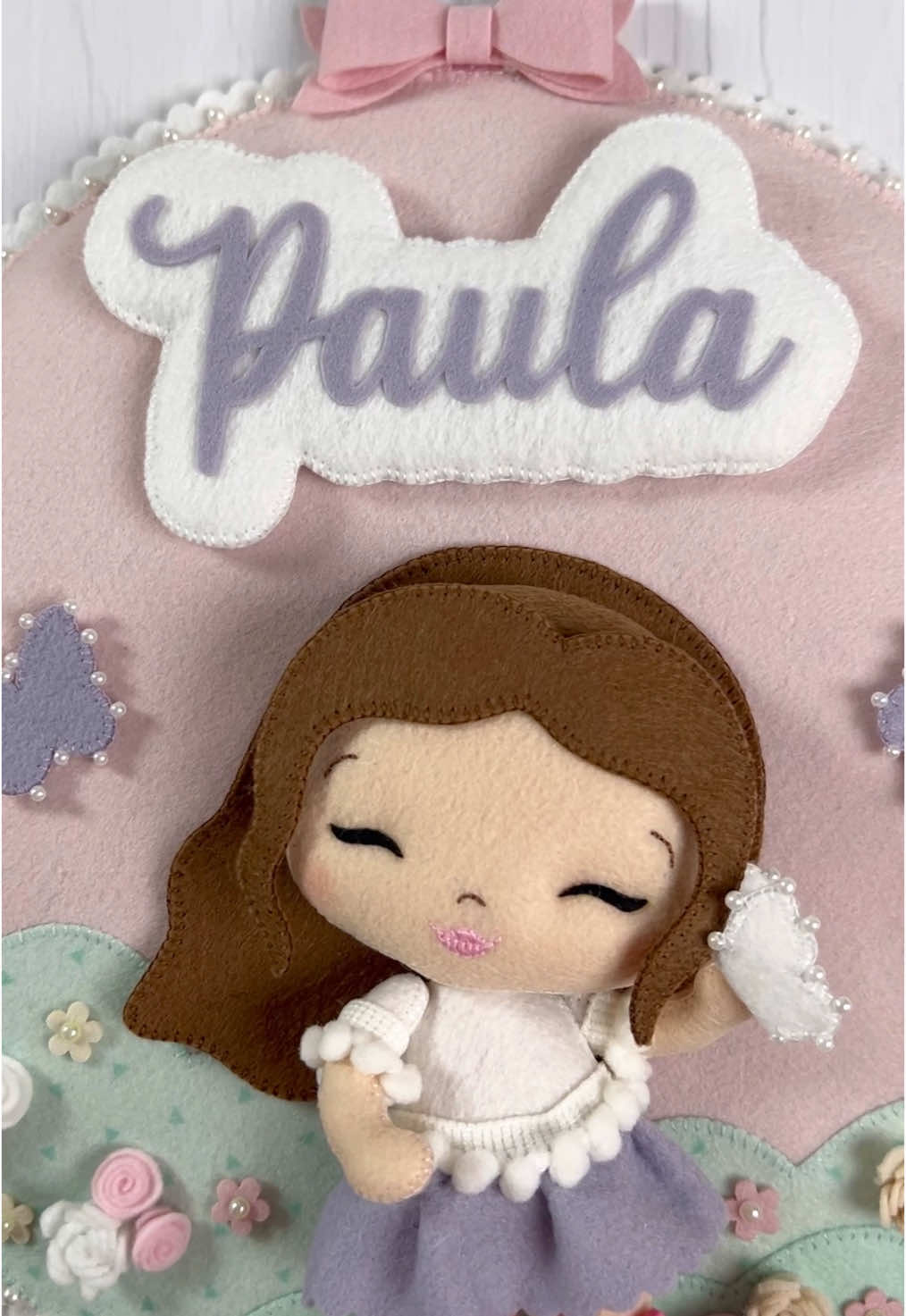 Distintas opciones para agregar nombres a los cartelitos ❤️🫶🏼 #fieltro #costuraamano #personalizados 