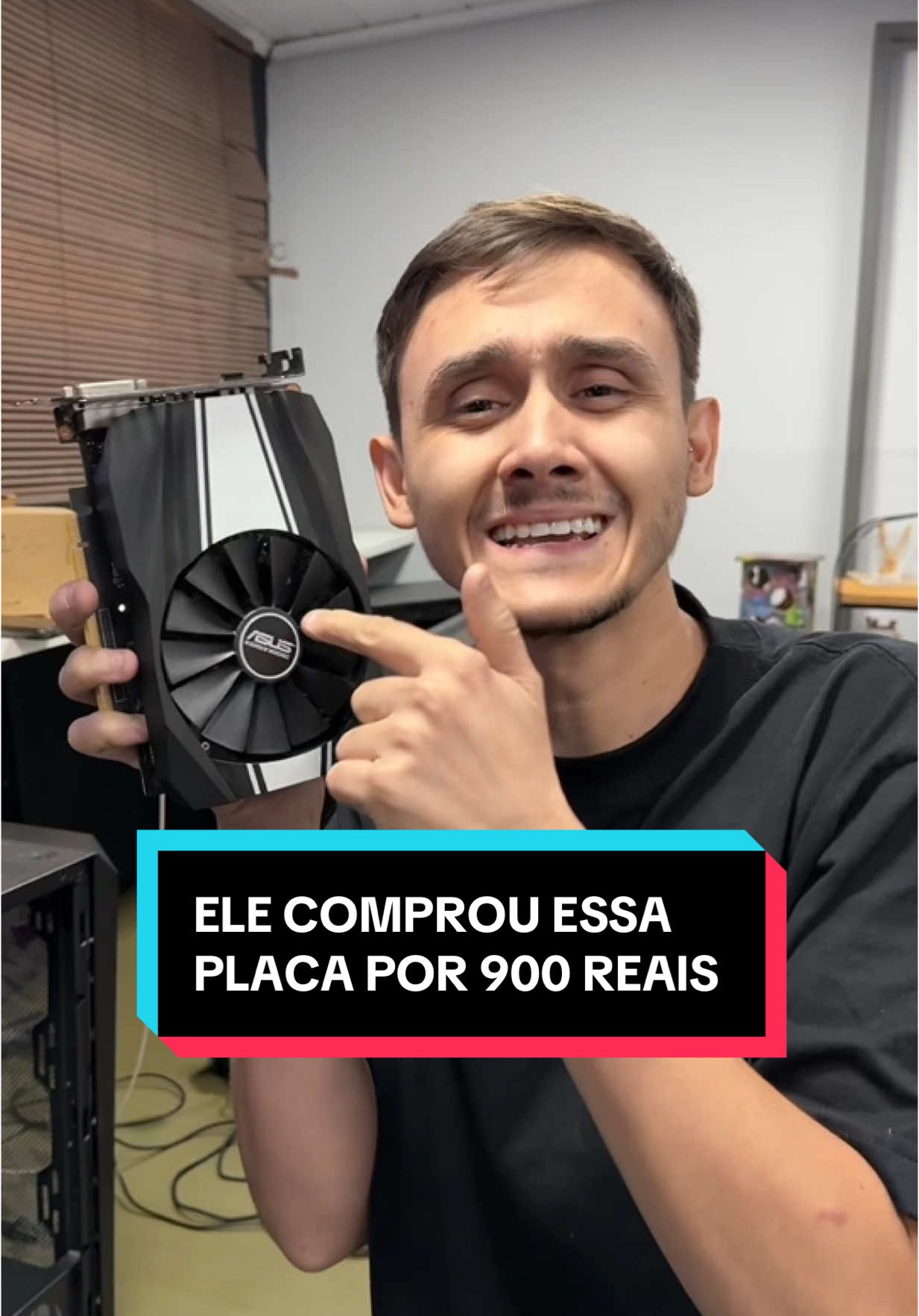 ELE COMPROU ESSA PLACA DE VÍDEO POR 900 REAIS 🥲 #dicasdepc #pcgamer #tjgaming #gaming #vaiprofycaramba #pc #fyp #olx 