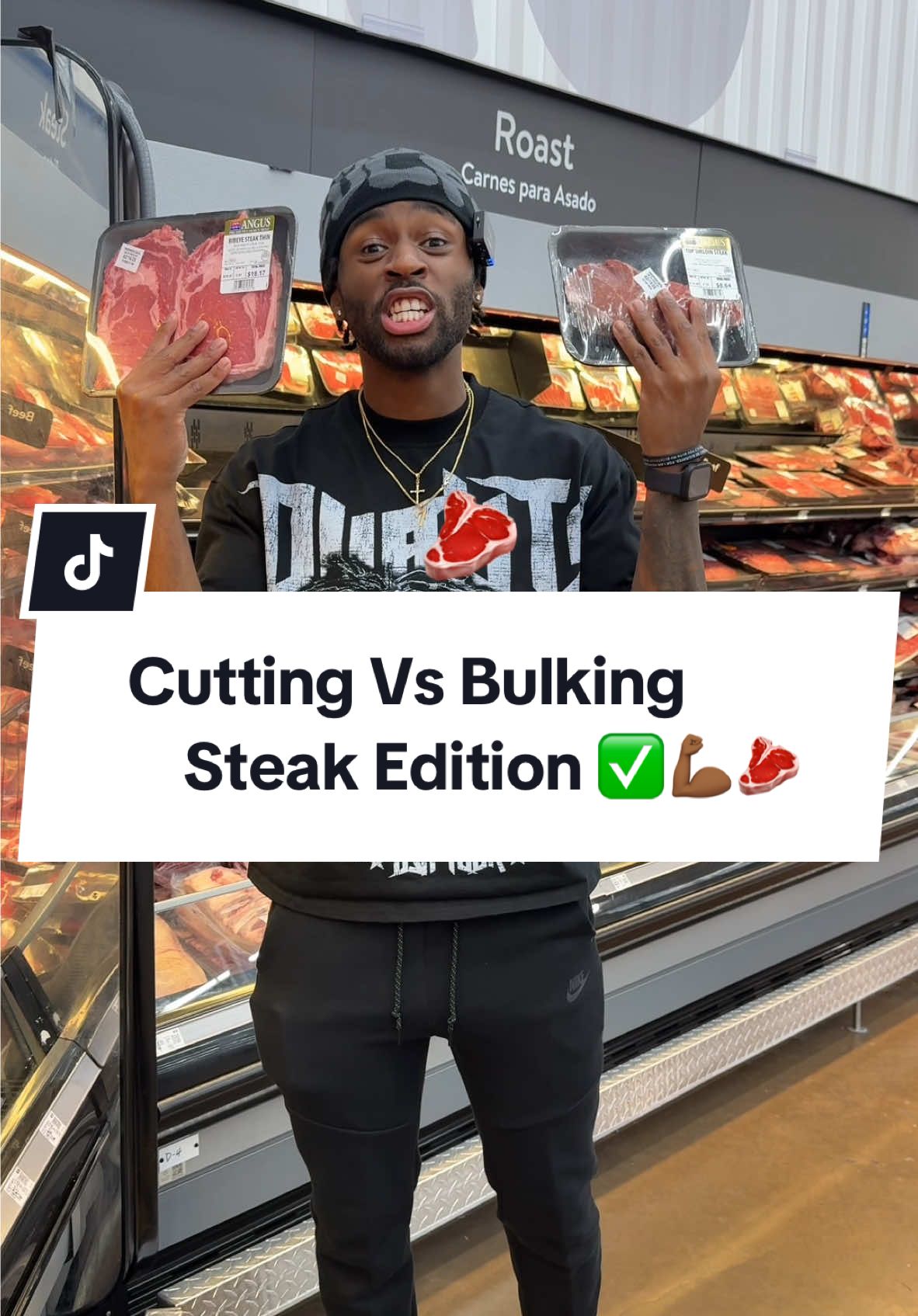 Cutting vs Bulking:Steak Edition 🥩#bulkingfoods #fitnessadvice #foodswaps 