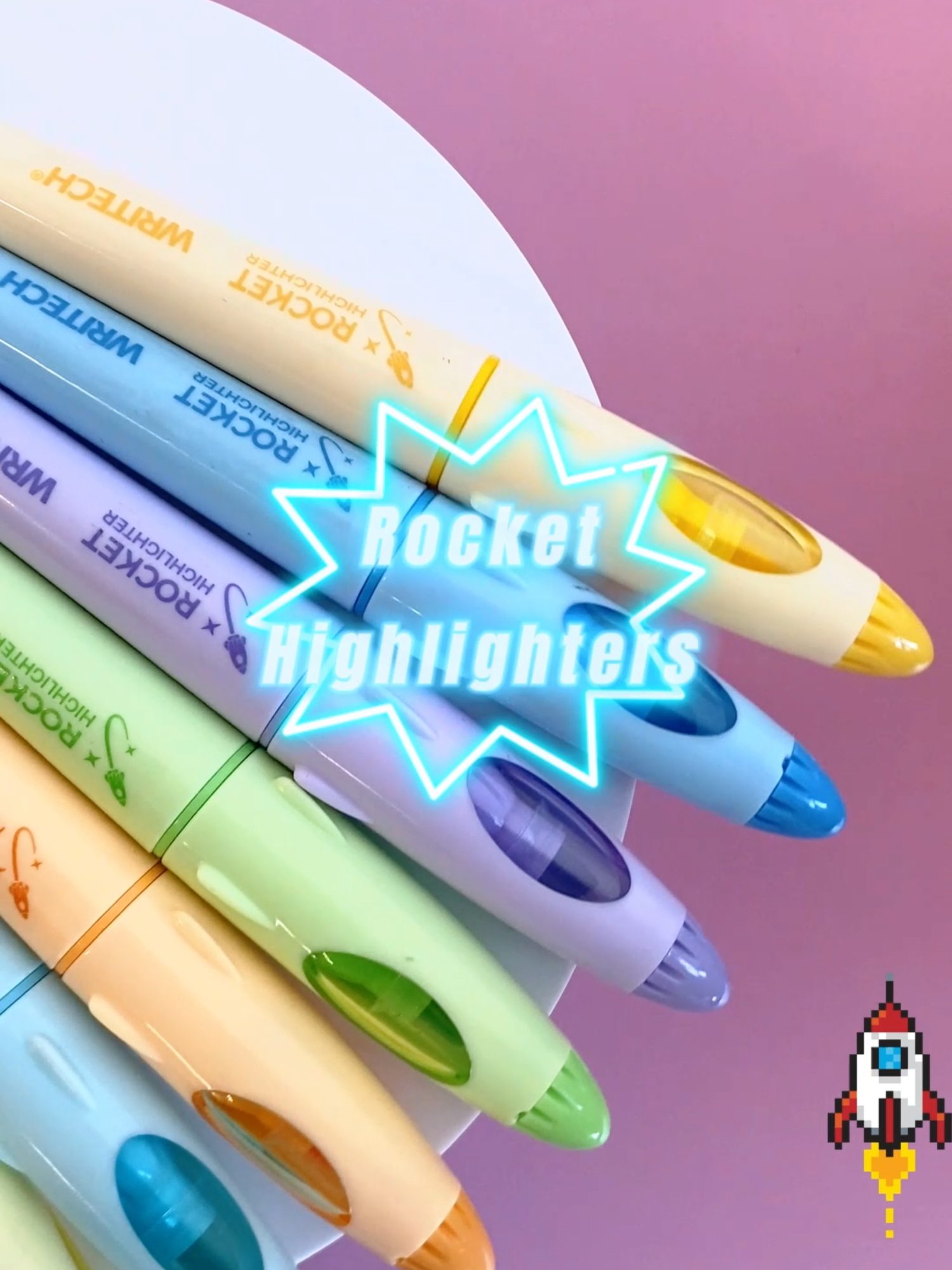 🚀 Say hello to our Rocket Highlighter! This new launch is impossible to resist! 🌈✨#writech #fyp #pen #stationery #stationeryaddict #highlighter #highlighters #highlighterpen #penaddict #stationerylover #newarrival #drawing #color
