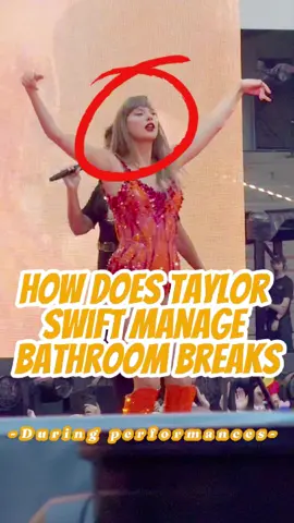 How does Taylor Swift manage bathroom breaks during her 3.5-hour shows? You won’t believe she only has 90 seconds of rest!#taylorswift #celebrity 