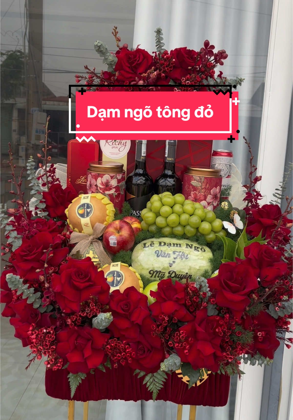 Dạm ngõ tông đỏ#tamphuongwedding #mamquacuoihoidongxoai #mamquacuoihoibinhphuoc #damngo #xuhuongtiktok #viraltiktok 