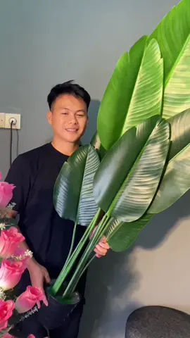 Bunga palsu sudut ruang daun pisang jumbo 😍 yang aku pegang tinggi 140cm 10daun wah cantik yaa bunda 😍😍 #bungasudut #bungapalsu #bungasudutruangan #bungaruangtamu #bungadaunpisang #bungaartificial #bungapalsu 