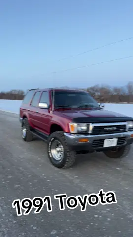 1991 Toyota 4Runner 4x4 #yota #4runner #chrome #4x4 #90s #toyota #snow #maroon #tint #sr #ks #fyp #suv #sun #kansas 