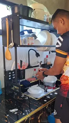 Metallic Dish Cabinet Rack