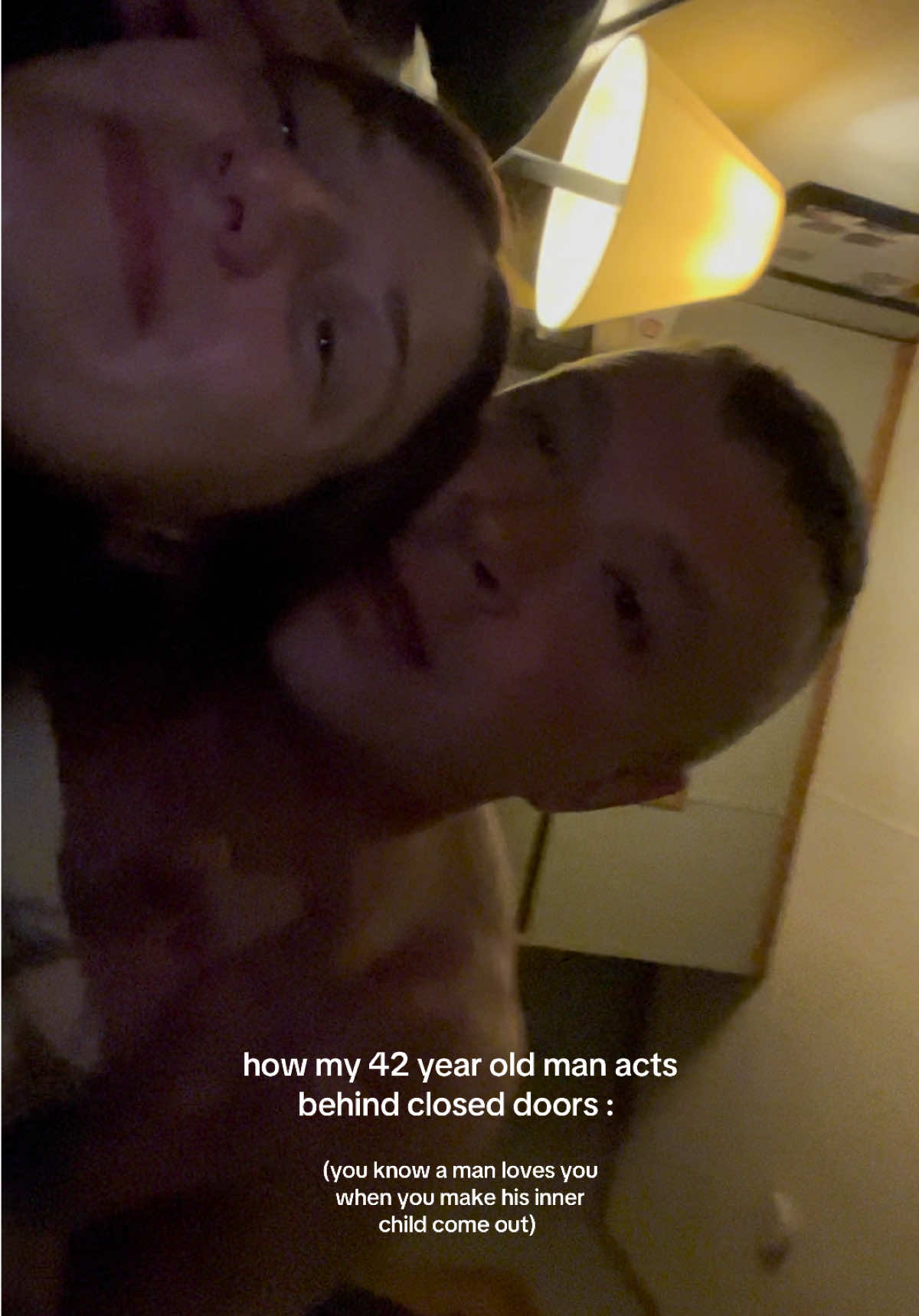 for context: he was giving me a back massage but was trying to make me laugh while doing so because I was sad🥺 #agegap #agegaprelationship #agegapcouple #agegaplove #myman #iloveyou  