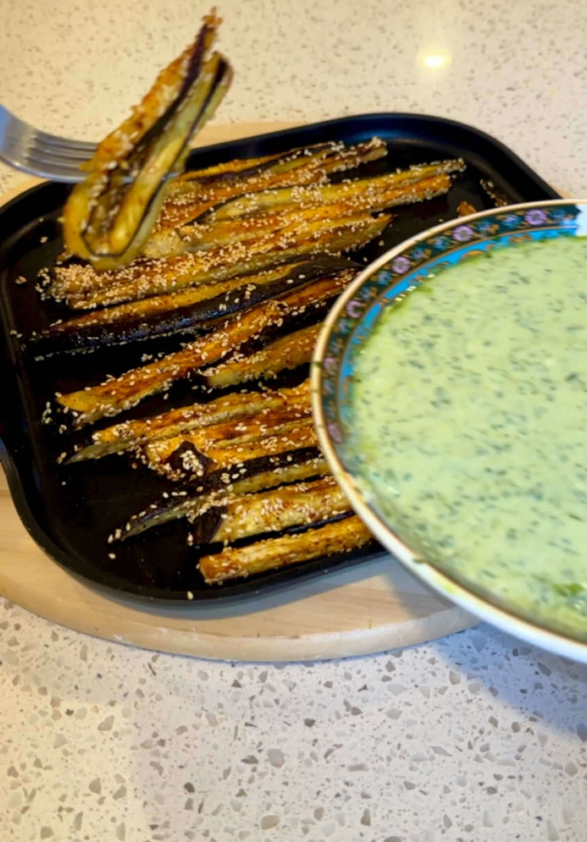 Crispy Baked Eggplant Fries #eggplant #Recipe #delicious_foodie_star #viralvideo #foru #foryoupage 