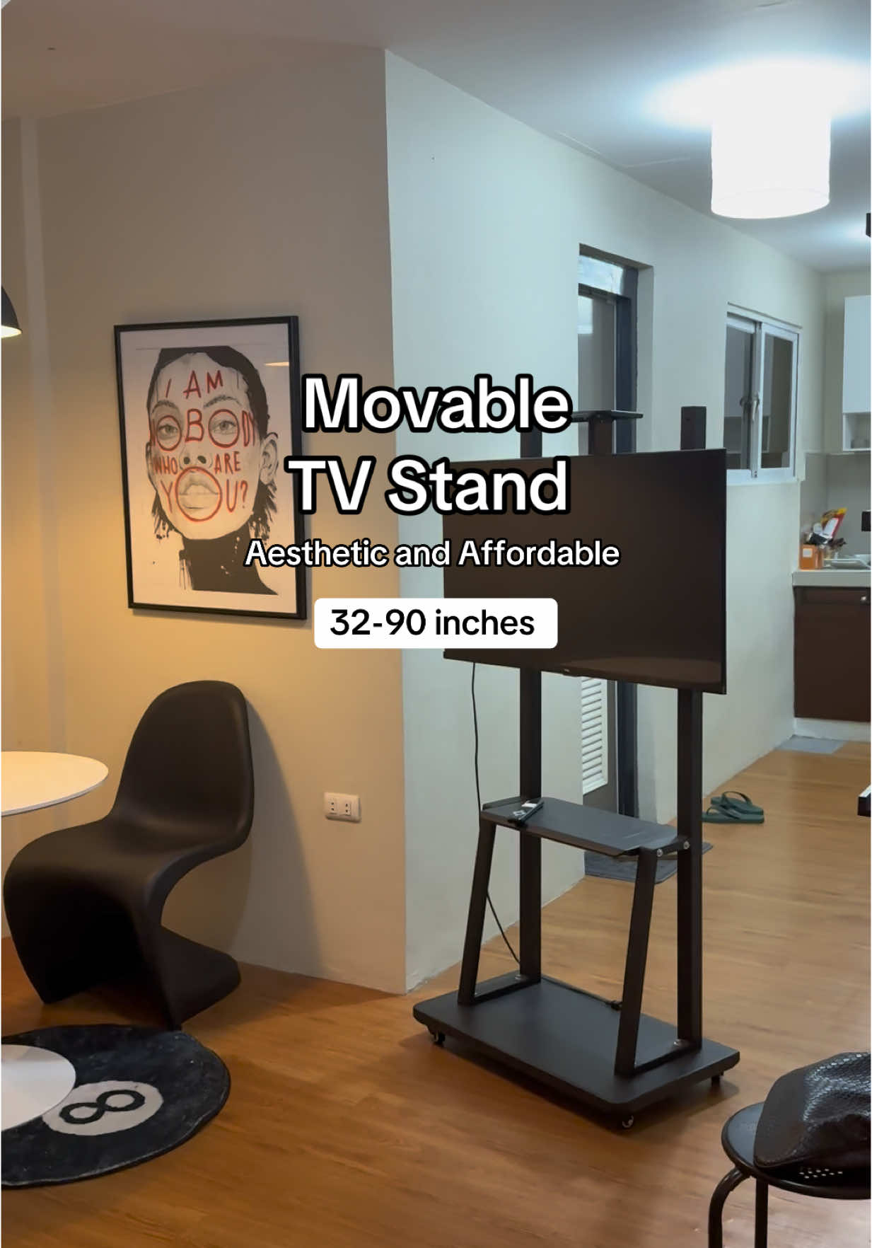 Affordable Movable TV Stand na pwedi up to 32-90inches na laki ng TV , universal to kahit anong brand pwedi 😀😍 #movabletvstand #movabletvrack #mobiletvstand #tvstand #TV #affordabletvstand #tvrack #homeneeds #homeessentials #homedecor #tv #homeessentials #aesthetic #livingroom #aesthetictvstand #homebuddies 