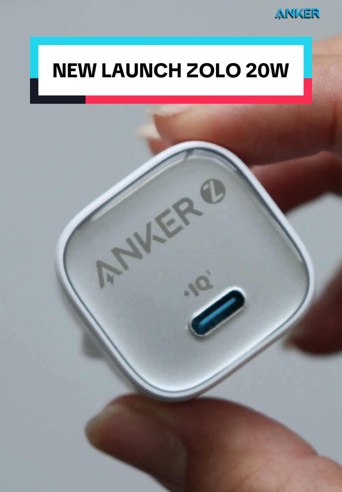 New Launch  ‼️ Anker Zolo 20W Wall Charger dengan Ice Cooled Technology kini hadir! ❄️ Meskipun ukurannya mungil, charger ini sudah dilengkapi dengan GaN Technology, Power IQ 3.0, dan Active Shield 2.0 untuk pengisian cepat dan aman! 🔋 Compact dan praktis untuk dibawa ke mana saja, plus dilengkapi garansi 18 bulan! Grab it fast 🛒 #anker #ankerzolo #charger #wallcharger