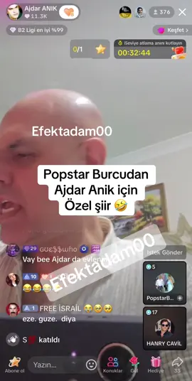 Popstar Burcudan  Ajdar Anik için Özel şiir 🤣 #ajdar #ajdartheworldstar #popstarburcu 