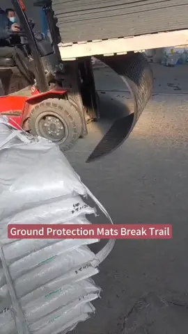 Pe Material Ground Protection Mats Break Trial#outdoor #grass #walkway #temporary #mining 