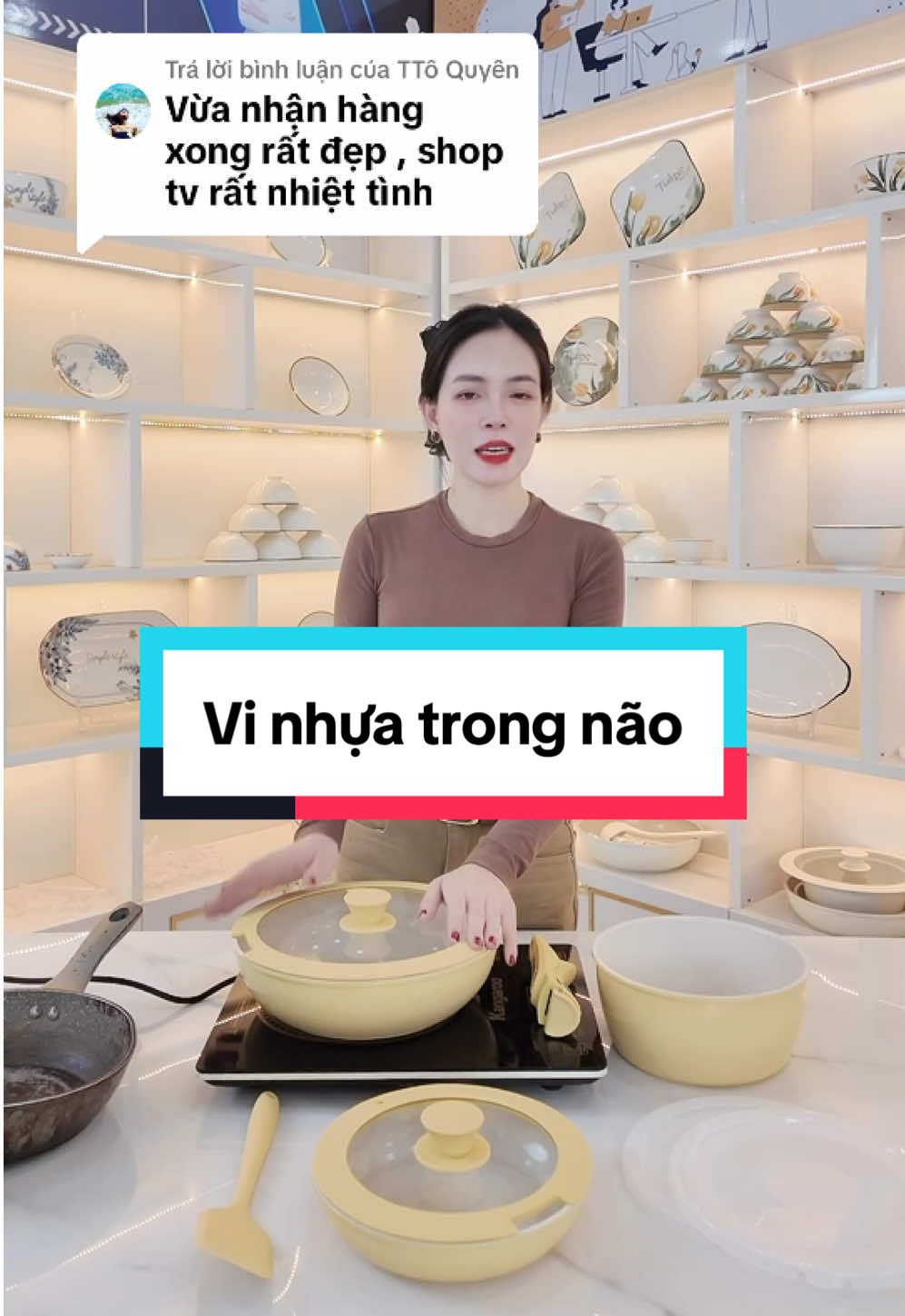 Trả lời @TTố Quyên  bộ dụng cụ nấu ăn gốm đá redchef 8 món #gomda #bodungcunauan #redchef 